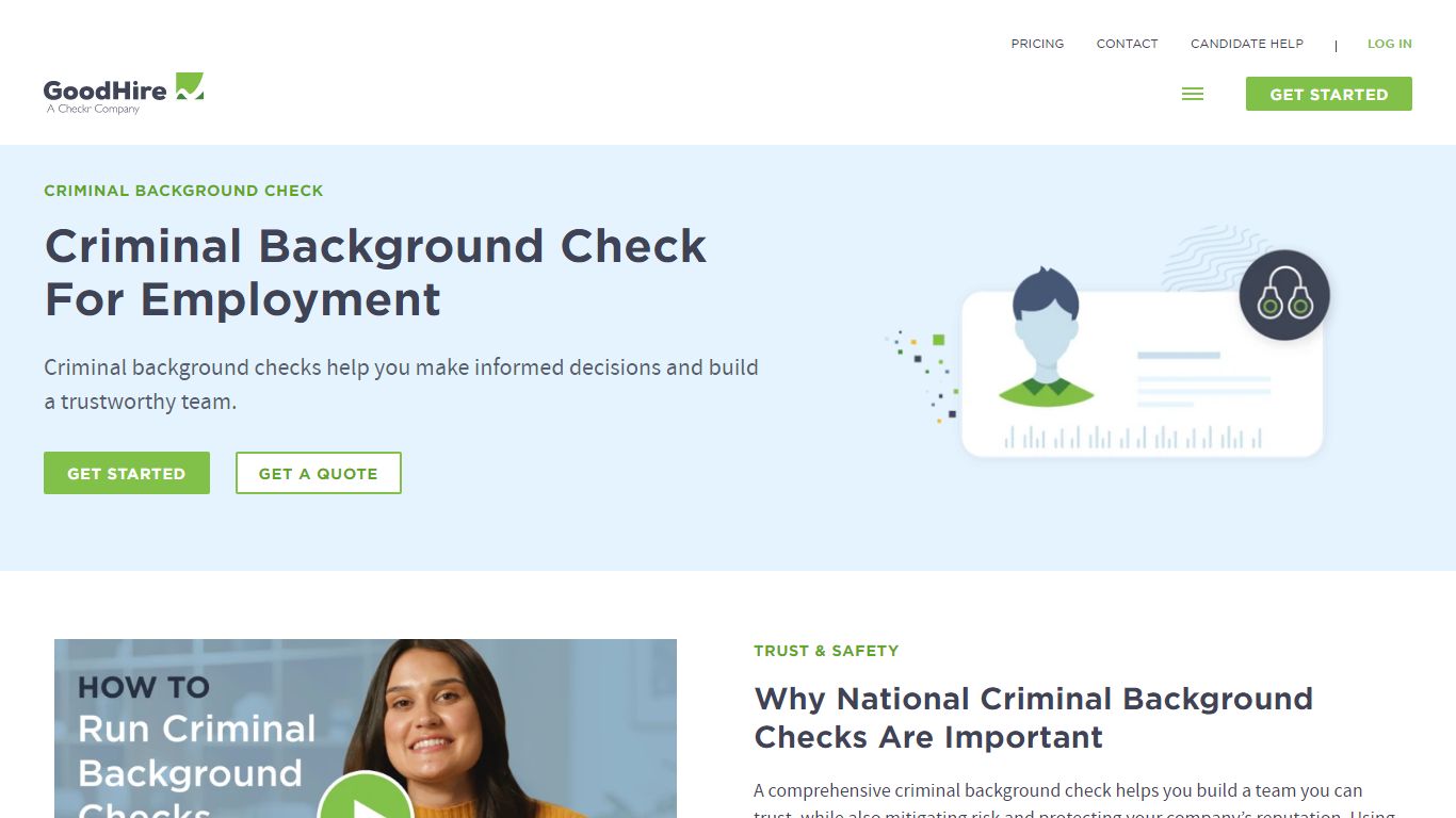 Criminal Background Check For Employment | GoodHire